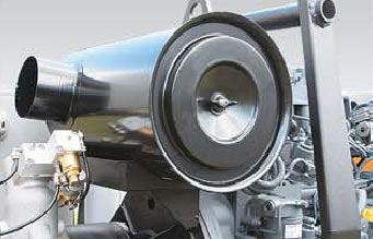 Общий воздушный фильтр для винтового компрессора и дизельного двигателя